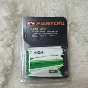 NIB Easton Bohning Blazer Vanes 2" Solid Green White Arrow Fletches 36 Pk